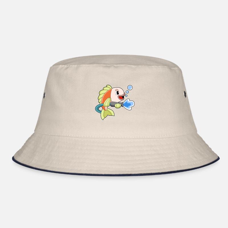 Fish Firefighter Fire Extinguisher Bucket Hat