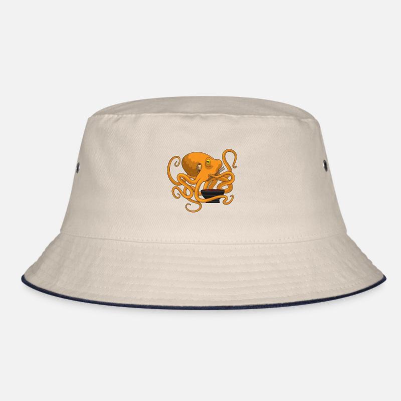 Krake Ramen Schüssel Bucket Hat