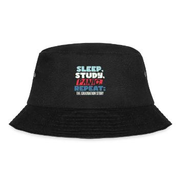 Die Abschlussgeschichte - Bucket Hat - Schwarz - Vorne - Lela (165cm)