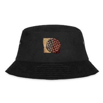 Artsy Waffle Design Food Hobby Chef Gourmet - Bucket Hat - black - Front - Lela (165cm)