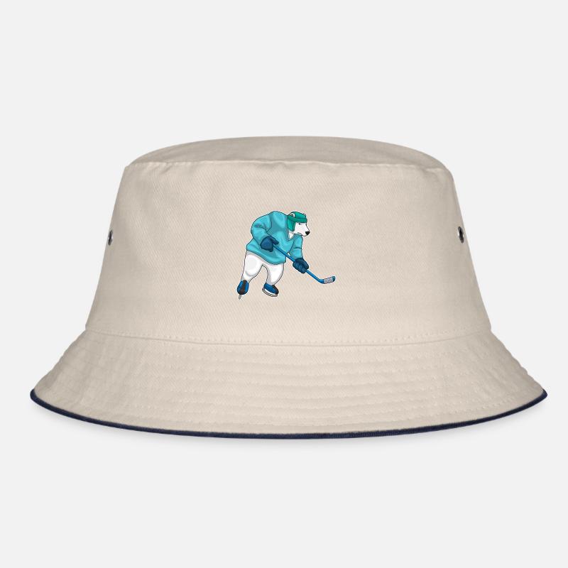 Eisbär Eishockey Eishockeyschläger Bucket Hat