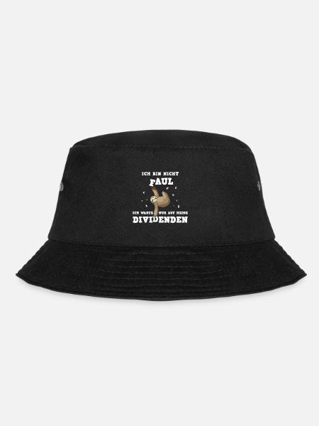 Ich bin nicht faul, warte nur auf meine Dividenden - Bucket Hat - Schwarz