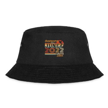 June 2022 Retro Vintage June 2022 birthday - Bucket Hat - black - Front - Lela (165cm)