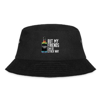 Proud Ally LGBT I Like My Bourbon Straight LGBTQ - Bucket Hat - black - Front - Lela (165cm)