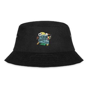 Grundschule Einschulung Fußball - Bucket Hat - Schwarz - Vorne - Lela (165cm)