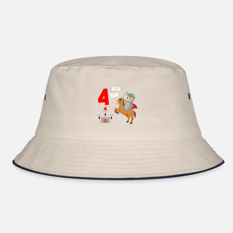 Kreuzritter Tempelritter Krieger 4. Geburtstag Bucket Hat