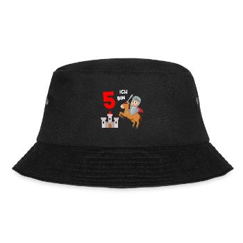 Kreuzritter Tempelritter Krieger 4. Geburtstag - Bucket Hat - Schwarz - Vorne - Lela (165cm)