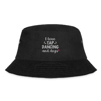 Ich liebe Stepptanz und Hunde - Bucket Hat - Schwarz - Vorne - Lela (165cm)