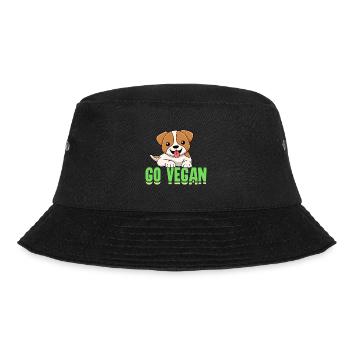 Dog design for proud vegans - Bucket Hat - black - Front - Lela (165cm)