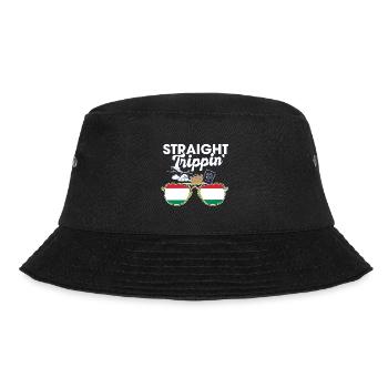 Straight Trippin' Hungary Vacation Tour Travel - Bucket Hat - Schwarz - Vorne - Lela (165cm)