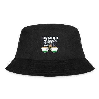 Straight Trippin' India Vacation Tour Travel Trip - Bucket Hat - Schwarz - Vorne - Lela (165cm)