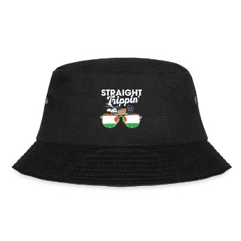 Straight Trippin' Nigeria Vacation Tour Travel - Bucket Hat - black - Front - Lela (165cm)