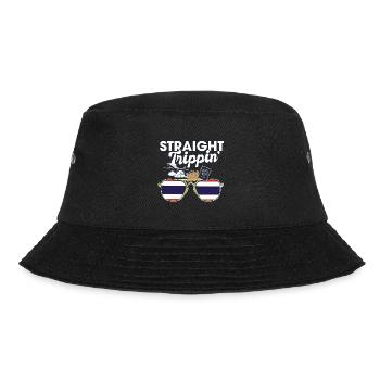 Straight Trippin' Thailand Vacation Tour Travel - Bucket Hat - black - Front - Lela (165cm)