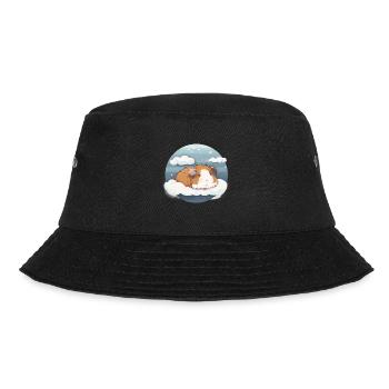 Niedliches Schlafendes Meerschweinchen - Bucket Hat - Schwarz - Vorne - Lela (165cm)
