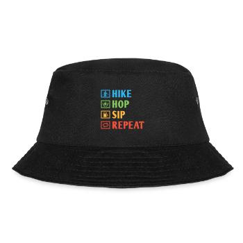Hiking Mountaineering Trekking Nature Outdoor Alco - Bucket Hat - black - Front - Lela (165cm)