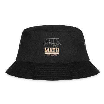 Mathe Lehrer Kunst Geometrie Fibonacci Spirale - Bucket Hat - Schwarz - Vorne - Lela (165cm)