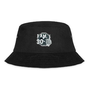I'm 30 plus 1 middle finger Skull funny 31st - Bucket Hat - black - Front - Lela (165cm)