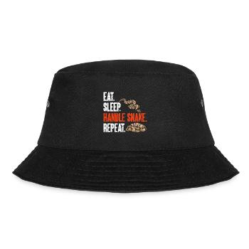 Ball Python Snake King Python - Bucket Hat - black - Front - Lela (165cm)