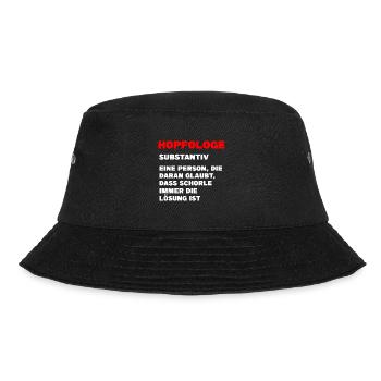 Schorle Pfälzer Wein Geschenk - Bucket Hat - Schwarz - Vorne - Lela (165cm)