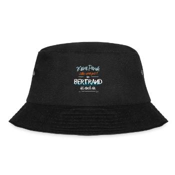 Bertrand - Keine Panik. Alles wird gut - Bucket Hat - Schwarz - Vorne - Lela (165cm)