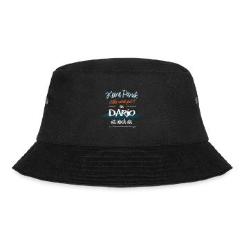 Dario - Keine Panik. Alles wird gut - Bucket Hat - Schwarz - Vorne - Lela (165cm)