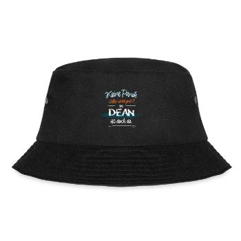 Dean - Keine Panik. Alles wird gut - Bucket Hat - Schwarz - Vorne - Lela (165cm)