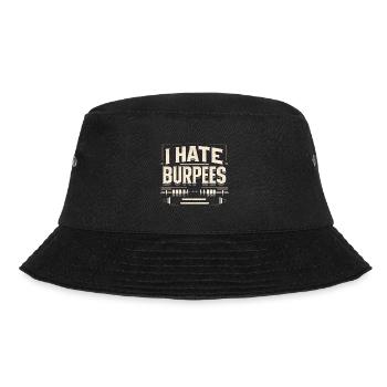I Hate Burpees 11 - Bucket Hat - black - Front - Lela (165cm)