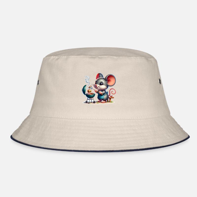 Cute BBQ Mouse Bucket Hat