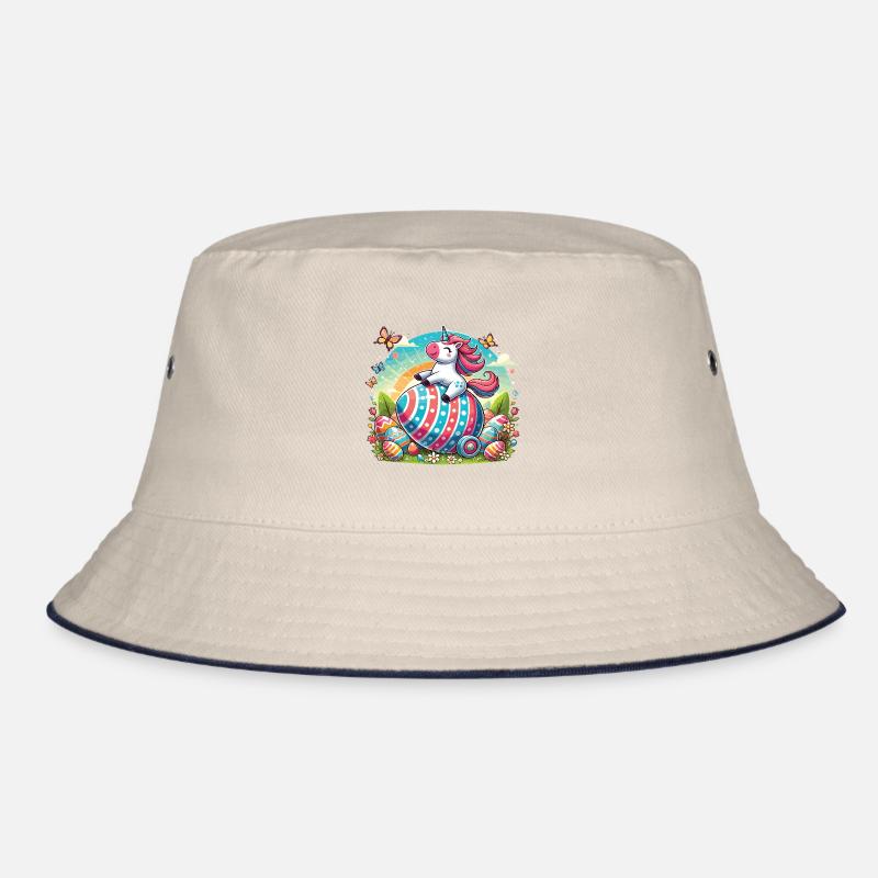 Easter Unicorn – Colorful Easter Egg Design Bucket Hat
