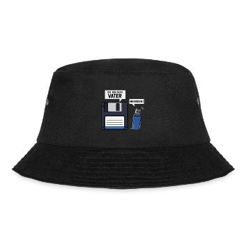 Ich Bin Dein Vater Diskette USB Stick - Bucket Hat - Schwarz - Vorne - Lela (165cm)