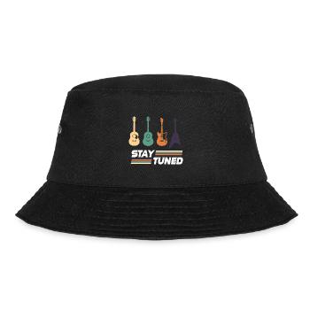 Gitarre Musik Gitarrist Papa Guitar Opa - Bucket Hat - Schwarz - Vorne - Lela (165cm)