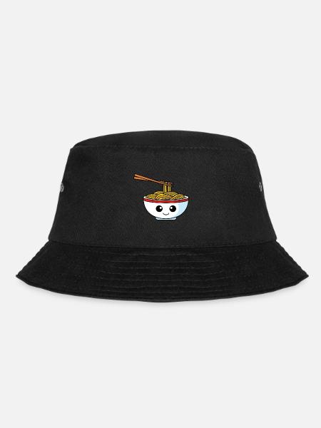 Nudeln Comic - Bucket Hat - Schwarz