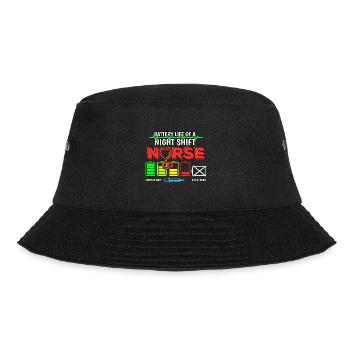 Nurse Night Duty Energy I Gift - Bucket Hat - black - Front - Lela (165cm)