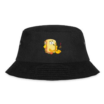 Saxophonist Saxophone Cheese Music Musicians - Bucket Hat - black - Front - Lela (165cm)