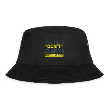 Sharks do not swim backwards Shark Marine biology - Bucket Hat - black - Front - Lela (165cm)