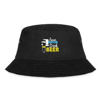Beer Alcohol Party Drinking Game Boozing - Bucket Hat - black - Front - Lela (165cm)