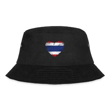 Thailand Flagge - Bucket Hat - Schwarz - Vorne - Lela (165cm)