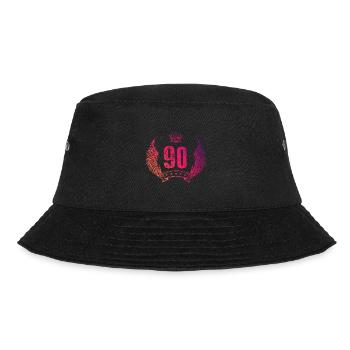 90 Number crown - Bucket Hat - black - Front - Lela (165cm)
