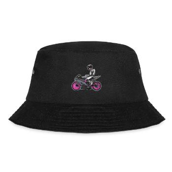 Motorcycle Lifestyle / Motorcycle / Motorcycle biker - Bucket Hat - black - Front - Lela (165cm)