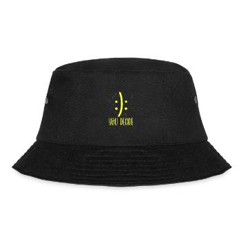 Sarcastic Smile or Frown You Decide Sarcasm Gifts - Bucket Hat - black - Front - Lela (165cm)