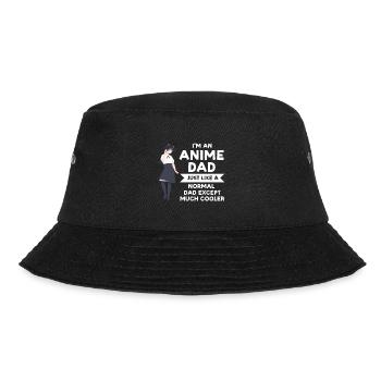 Anime dad Anime Anime Merch Geschenk - Bucket Hat - Schwarz - Vorne - Lela (165cm)
