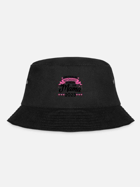 Mama 2023 Familie Werdende Mama Geschenk - Bucket Hat - Schwarz