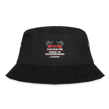 Fahrzeugbaumechanikerin Design für Handwerker - Bucket Hat - Schwarz - Vorne - Lela (165cm)