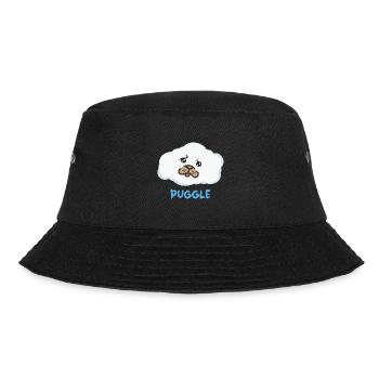 Pug Puggle Dog Funny Animal Puns - Bucket Hat - black - Front - Lela (165cm)