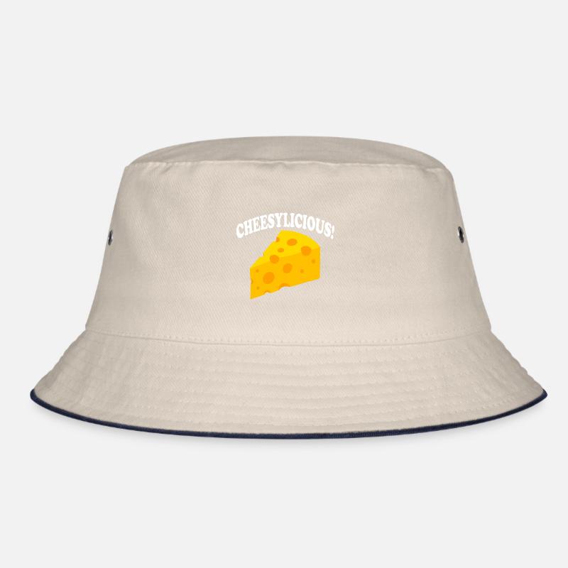 Cheesylicious Eating Cheese Cheesemaker Organic Bucket Hat