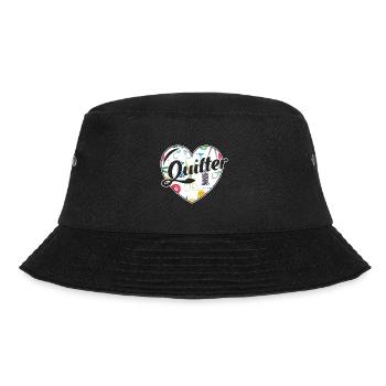Quilter Full Heart - Bucket Hat - black - Front - Lela (165cm)