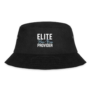Elite Painless Provider Anesthesia Anesthesiologist - Bucket Hat - black - Front - Lela (165cm)