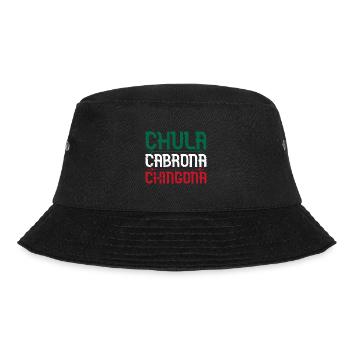 Mexiko Flagge Nationalfarben Mexikaner Reise - Bucket Hat - Schwarz - Vorne - Lela (165cm)