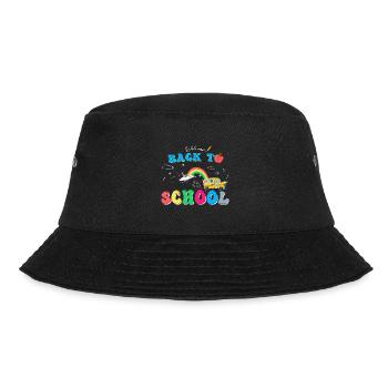 Willkommen zurück in der Schule Erster Schultag - Bucket Hat - Schwarz - Vorne - Lela (165cm)