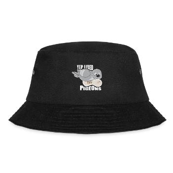 Feed Pigeons Design for Pigeon Lovers - Bucket Hat - black - Front - Lela (165cm)